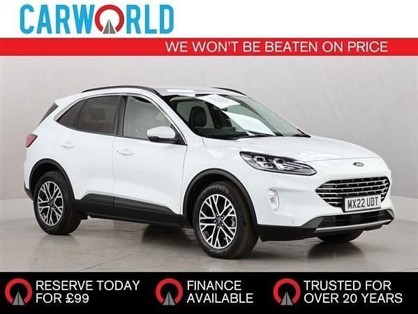 White Used 2022 Ford Kuga Titanium SUV | £19,700 (Good price) - Image 1/3