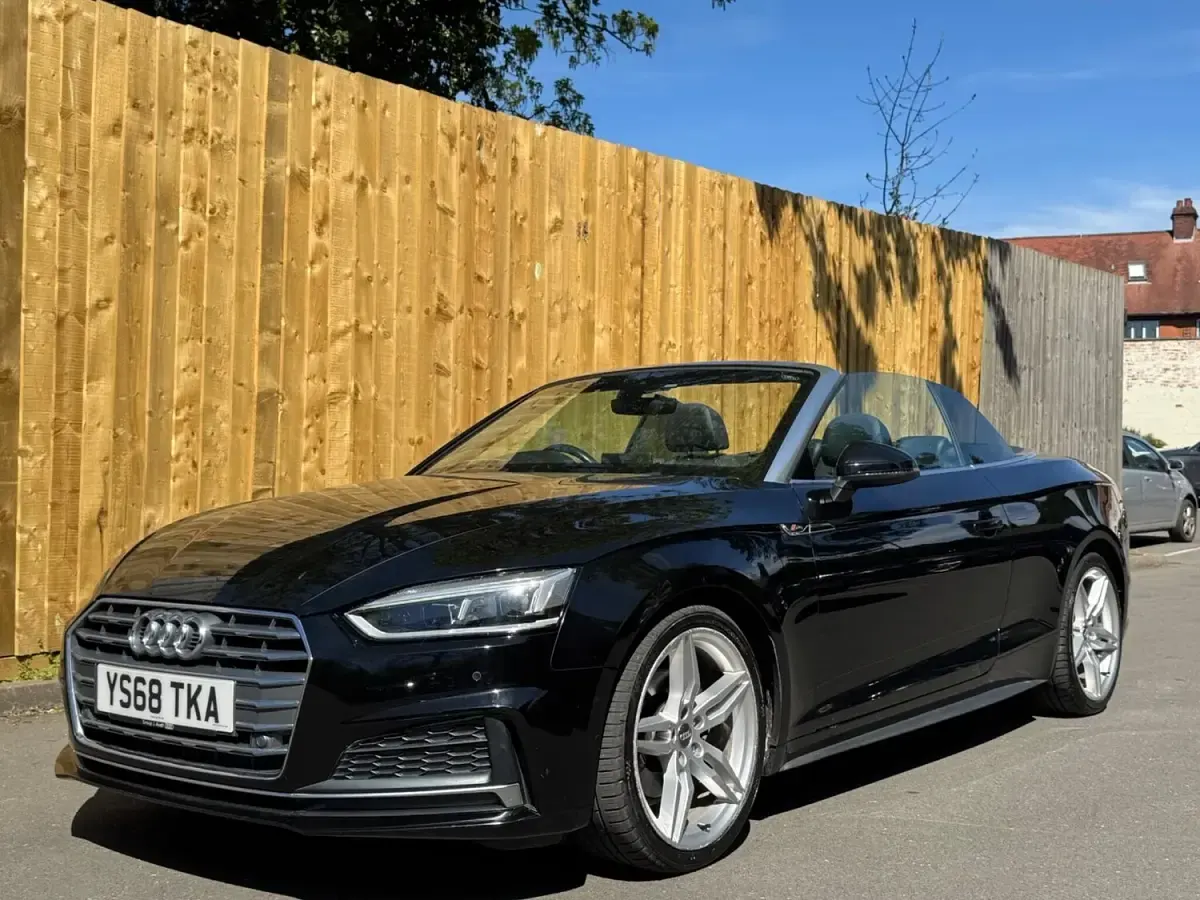 Used Audi A5 Cabriolet S-Line 2018 Black Cabriolet