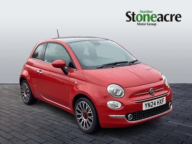 Red Used 2024 Fiat 500 Red Hatchback | £10,495 (Fair price) - Image 1/4
