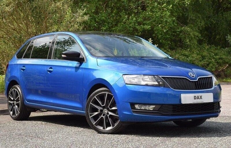 Blue Used 2017 Skoda Rapid Sport Hatchback | £7,601 (Fair price) - Image 1/4