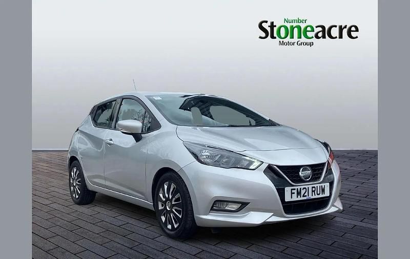 Used Nissan Micra Acenta 91 HP (66 kW) 2021 Silver Hatchback