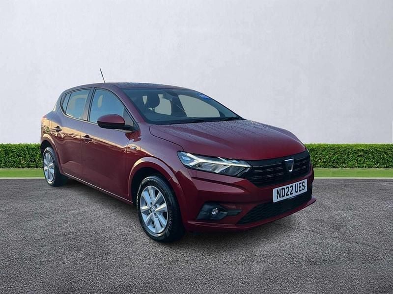 Red Used 2022 Dacia Sandero Comfort Hatchback | £9,799 (Good price) - Image 1/4