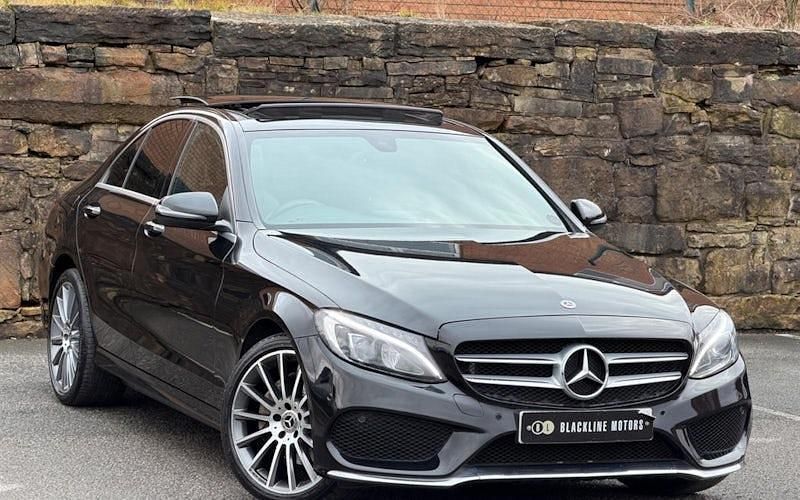 Used Mercedes C220 AMG Line Premium 170 HP (125 kW) 2018 Black Sedan