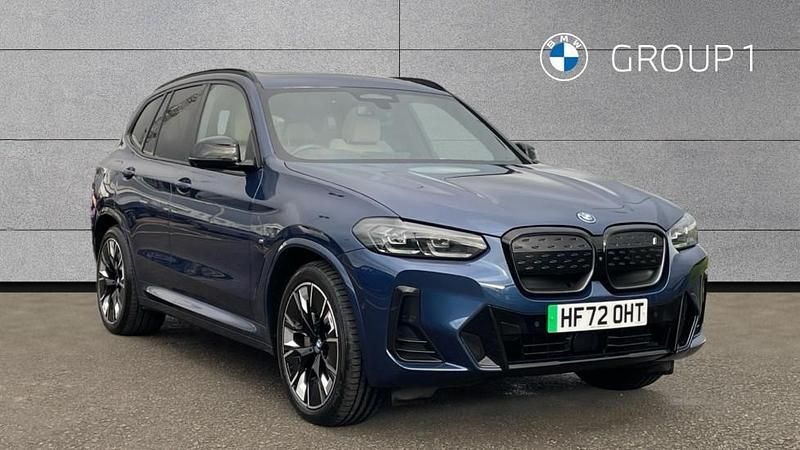Blue Used 2022 BMW iX3 M Sport SUV | £29,993 (Fair price) - Image 1/4