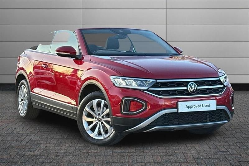 Kings red Used 2022 VW T-Roc Cabriolet Style Cabriolet | £23,195 (Fair price) - Image 1/3