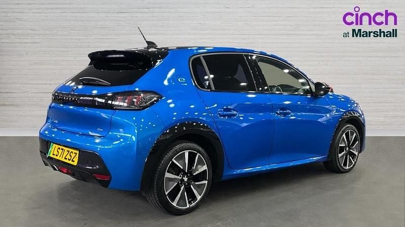 Used Peugeot e-208 Premium 100 kW (136 HP) 2021 Blue Hatchback