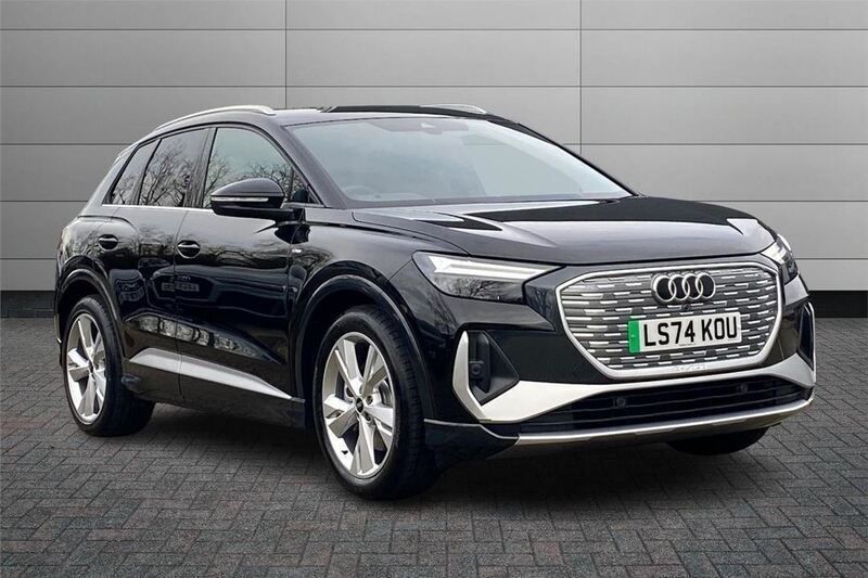 Mythos black Used 2024 Audi Q4 e-tron S-Line SUV | £35,795 (Good price) - Image 1/4