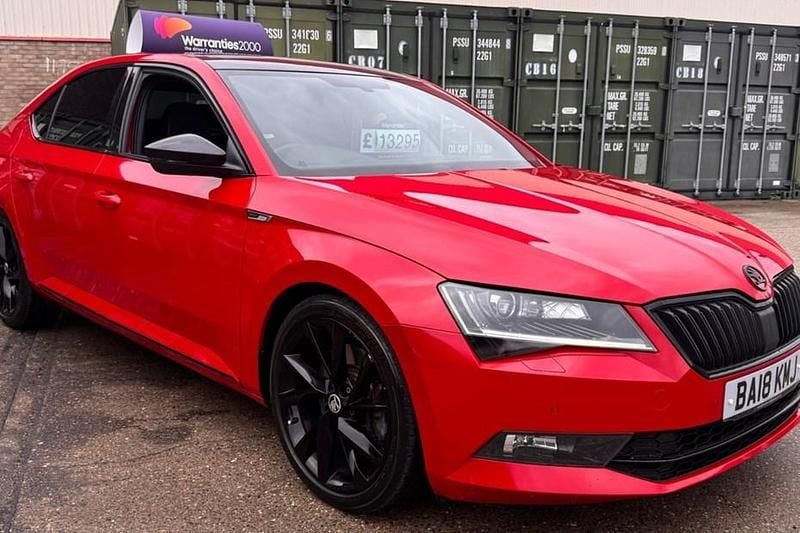 Red Used 2018 Skoda Superb SportLine Hatchback | £13,295 (Fair price) - Image 1/1