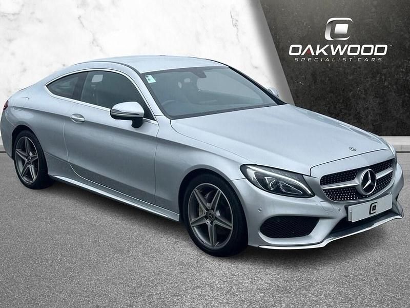 Silver Used 2017 Mercedes C220 AMG line Coupe | £13,995 (Fair price) - Image 1/4