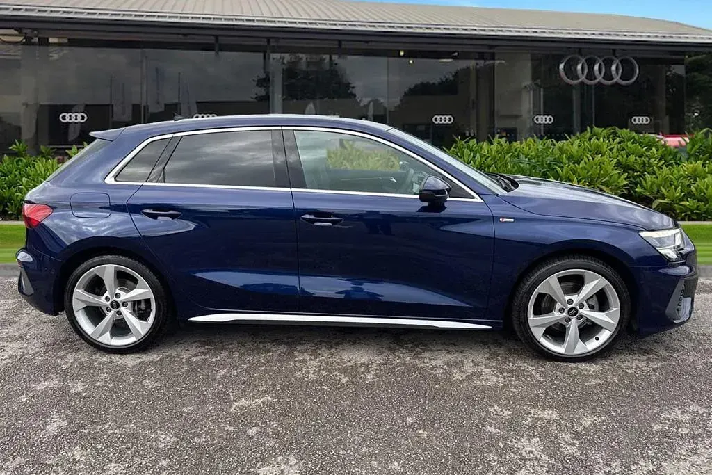 Used Audi A3 S-Line 150 HP (110 kW) 2023 Blue Sedan