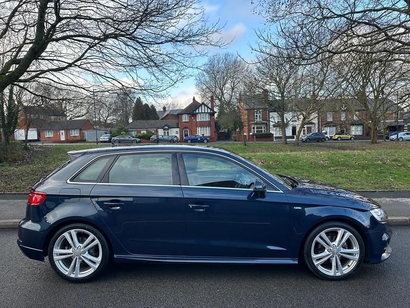 Used Audi A3 S-Line 2017 Blue Hatchback