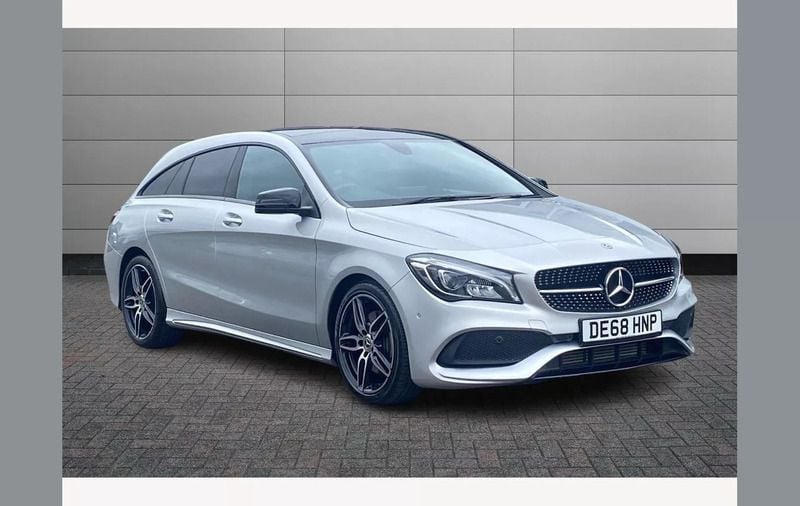 Silver Used 2018 Mercedes CLA220 Shooting Brake AMG line Estate | £18,790 (Fair price) - Image 1/4