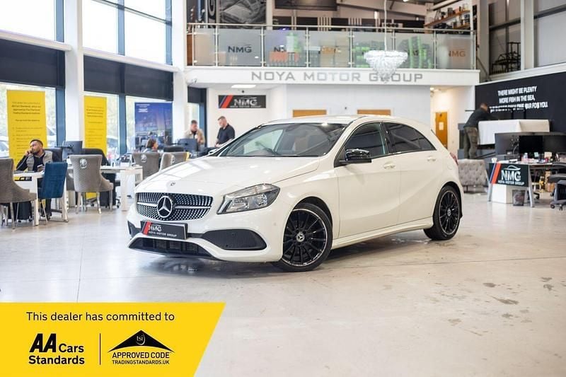 White Used 2017 Mercedes A180 Executive Hatchback | £12,249 (Fair price) - Image 1/4
