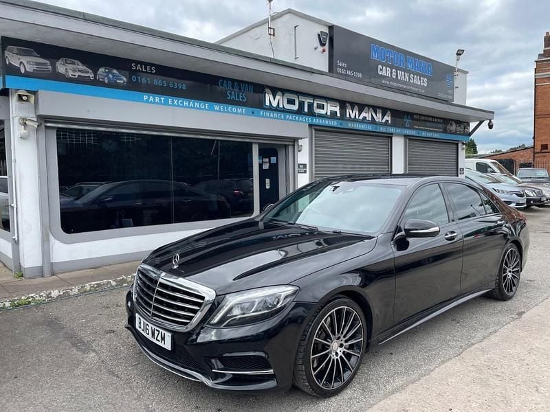 Black Used 2016 Mercedes S350 AMG line Sedan | £14,995 (Fair price) - Image 1/4