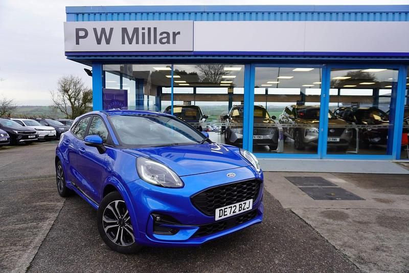 Desert island blue Used 2022 Ford Puma ST-Line Hatchback | £15,999 (Super price) - Image 1/4