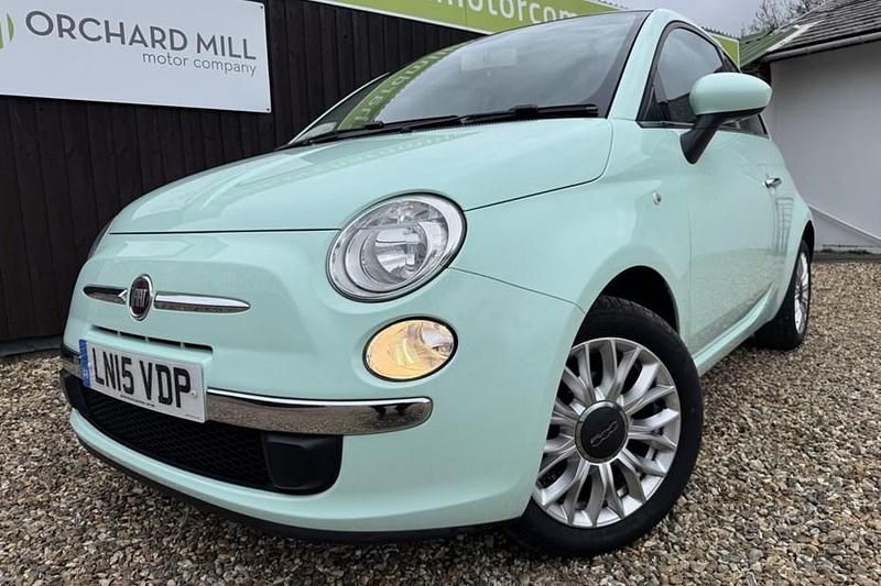 Used Fiat 500 Lounge 69 HP (50 kW) 2015 Blue Hatchback