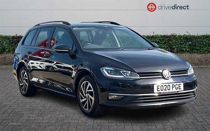 Black Used 2020 VW Golf VII Edition Estate | £12,487 (Good price) - Image 1/4