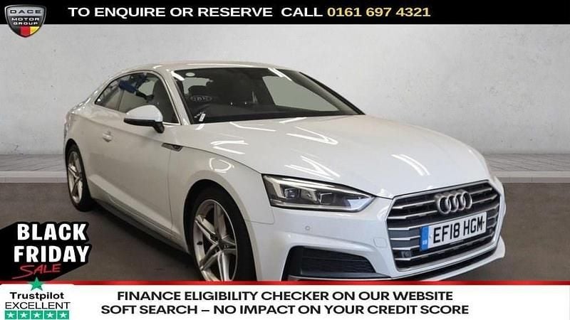White Used 2018 Audi A5 S-Line Coupe | £14,940 (Good price) - Image 1/3