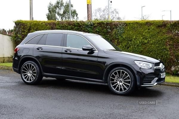 Black Used 2020 Mercedes GLC220 AMG line Estate | £24,395 (Good price) - Image 1/3