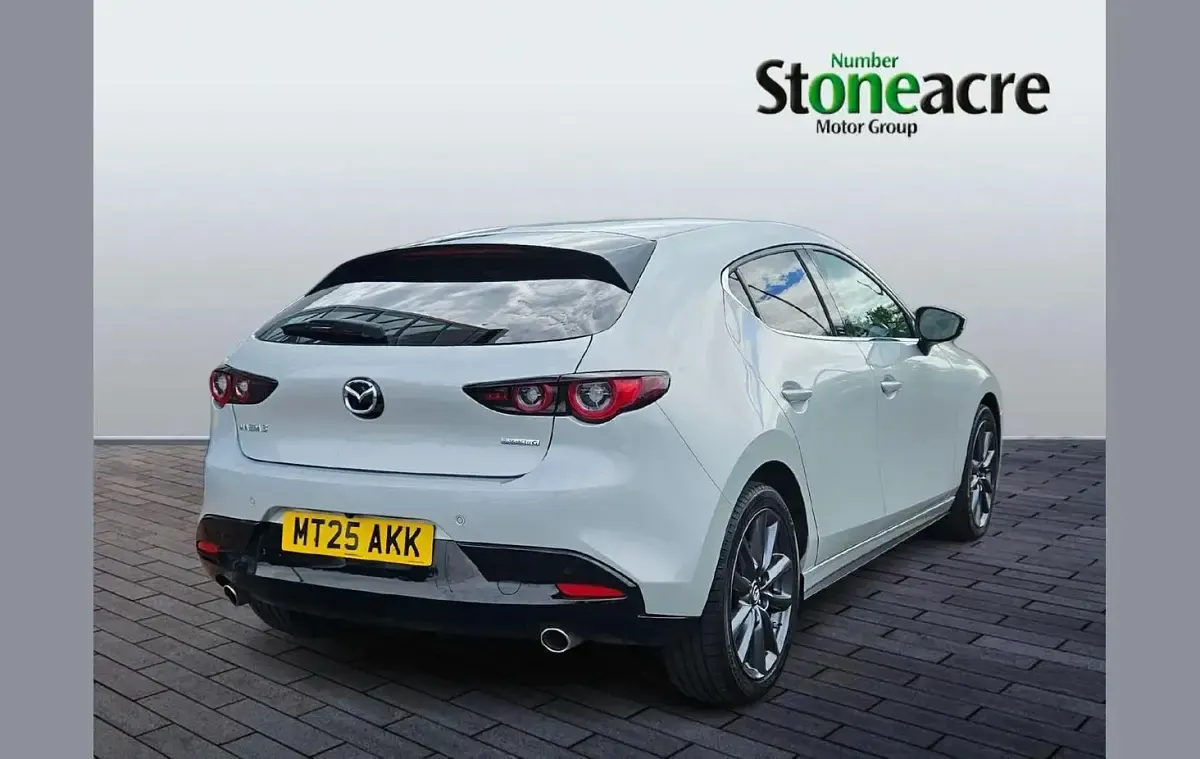 Used Mazda 3 Exclusive-Line 138 HP (101 kW) 2025 White Hatchback