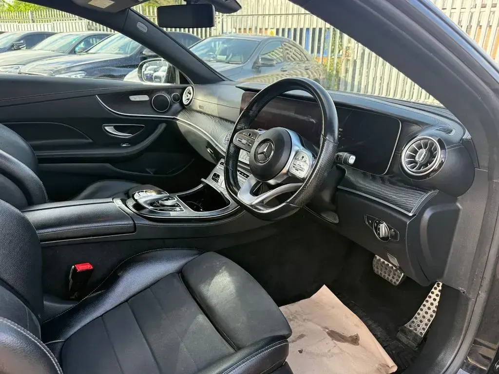 Used Mercedes E300 AMG line 245 HP (180 kW) 2019 Black Coupe