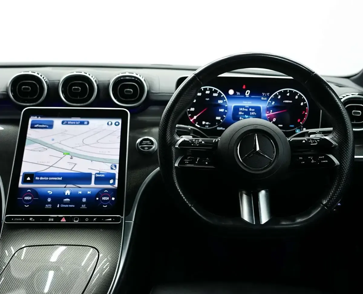 Used Mercedes C220 AMG line 2023 Black Sedan
