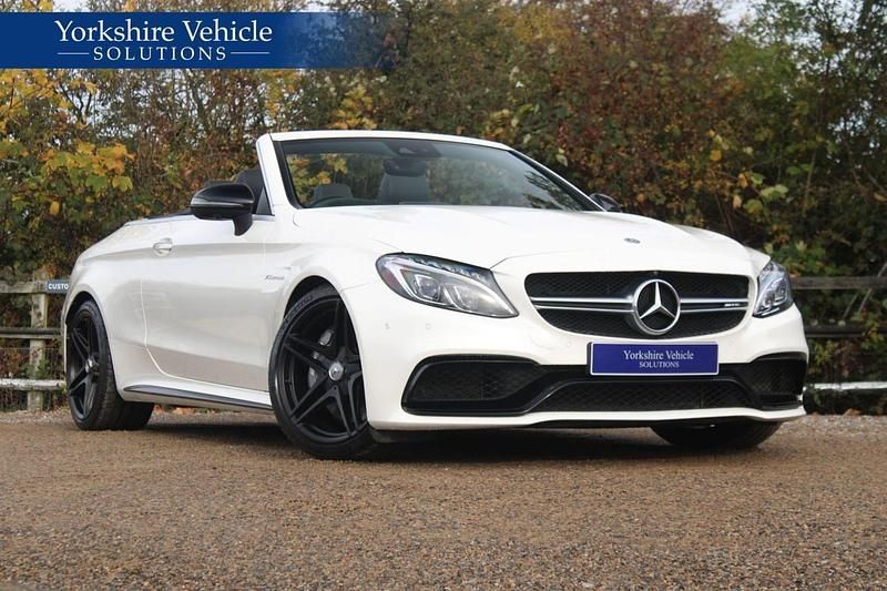 White Used 2018 Mercedes C63 AMG Premium Cabriolet | £31,989 (Good price) - Image 1/4