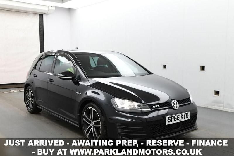 Black Used 2016 VW Golf VII GTD Hatchback | £9,495 (Good price) - Image 1/3