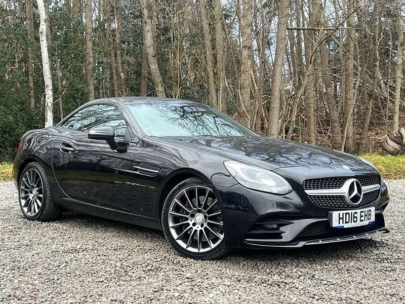 Used Mercedes SLC250 AMG line 2016 Black Cabriolet
