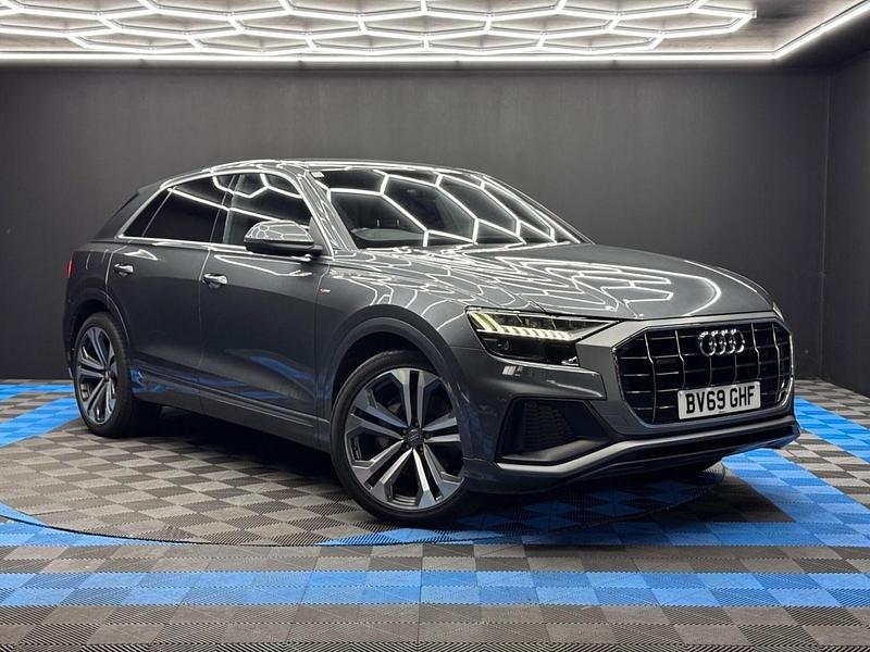 Grey Used 2019 Audi Q8 S-Line SUV | £36,990 (Fair price) - Image 1/4