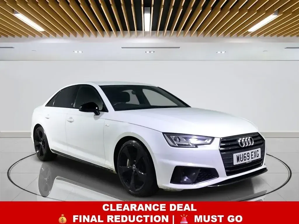 Used Audi A4 Black Edition 190 HP (139 kW) 2019 White Sedan