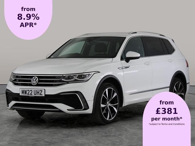 White Used 2022 VW Tiguan Allspace R-line SUV | £25,331 (Fair price) - Image 1/2