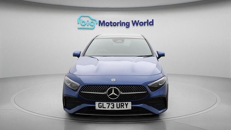 Used Mercedes A200 AMG line 177 HP (130 kW) 2024 Blue Hatchback