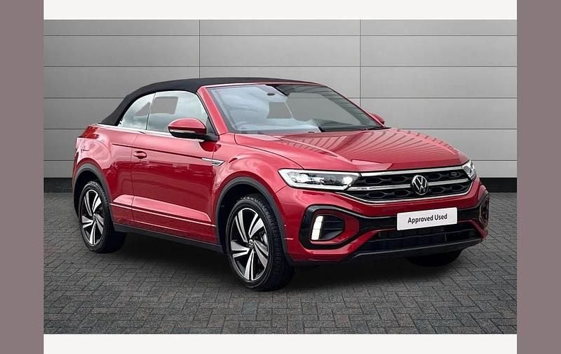 Red New 2025 VW T-Roc Cabriolet R-line Cabriolet | £36,645 (Good price) - Image 1/3