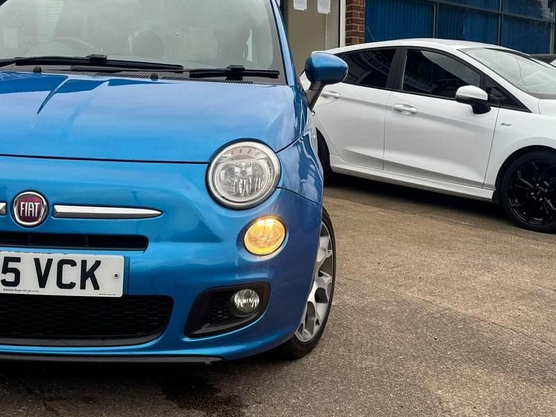 Used Fiat 500 S 69 HP (50 kW) 2015 Blue Hatchback