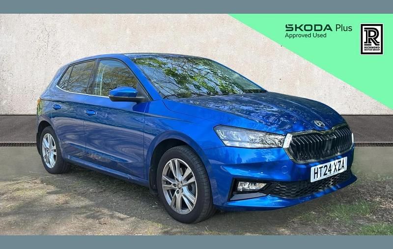 Used Skoda Fabia SE L 113 HP (83 kW) 2024 Blue Hatchback