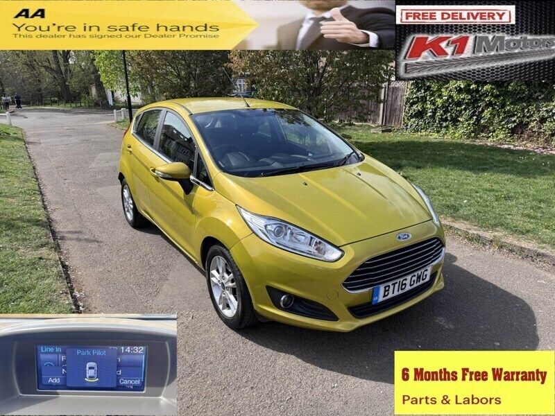 Yellow Used 2016 Ford Fiesta Zetec Hatchback | £4,499 (Super price) - Image 1/3