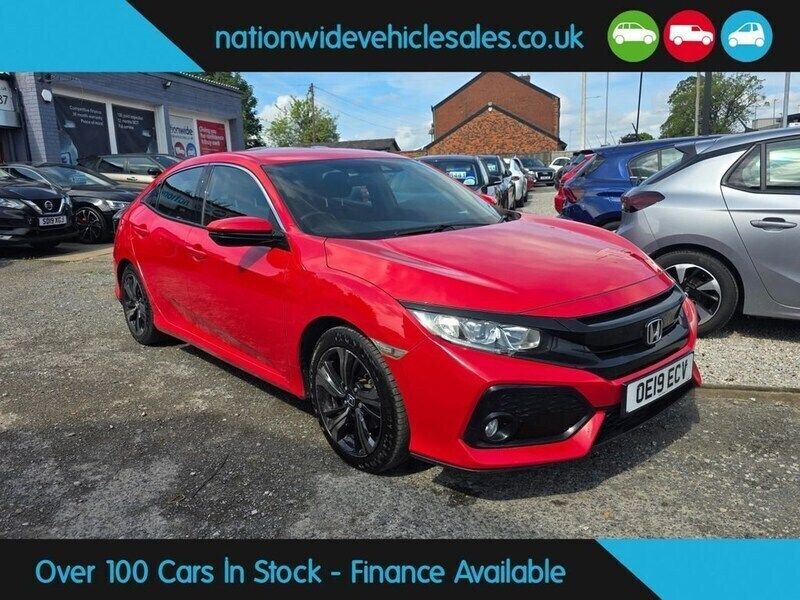 Red Used 2019 Honda Civic SR Hatchback | £11,379 (Fair price) - Image 1/4