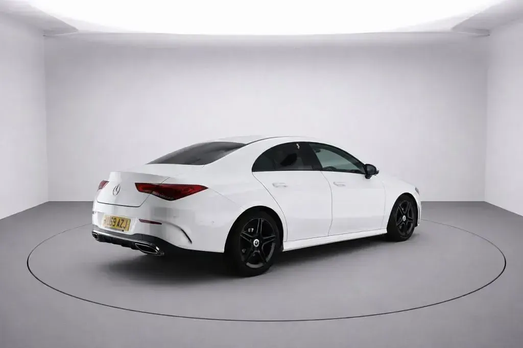 Used Mercedes CLA200 AMG line 163 HP (119 kW) 2019 White Coupe
