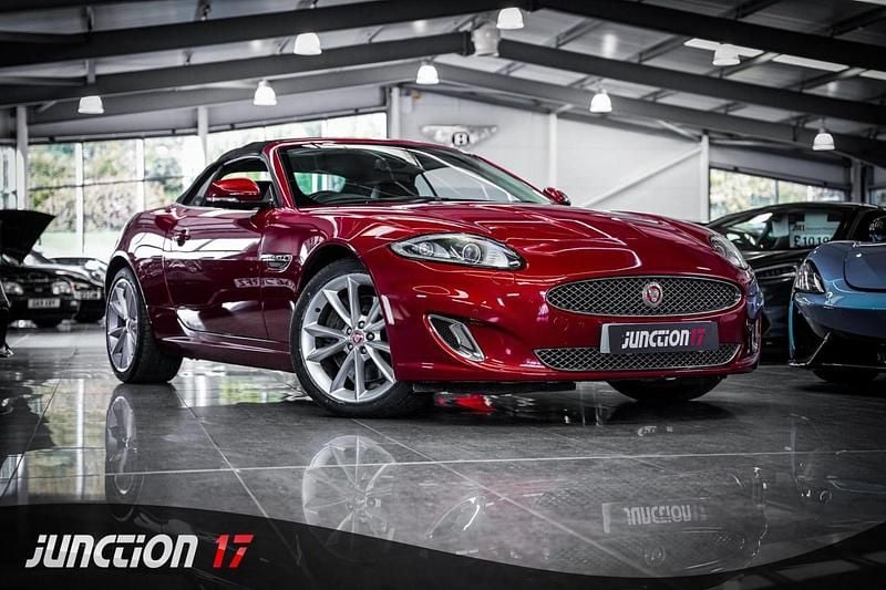 Red Used 2014 Jaguar XK Portfolio Cabriolet | £18,488 (Good price) - Image 1/3