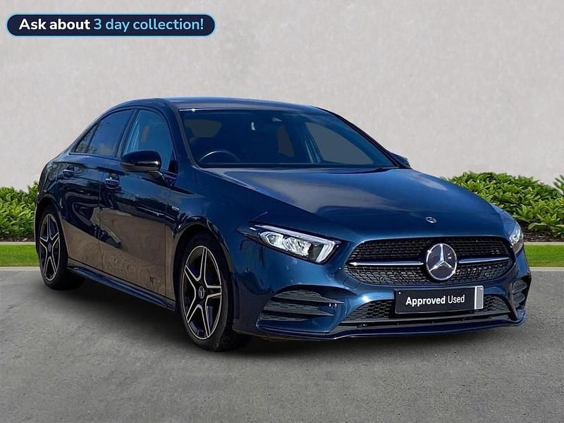 Blue Used 2022 Mercedes A200 AMG Line Premium Sedan | £23,699 (A bit pricey) - Image 1/4