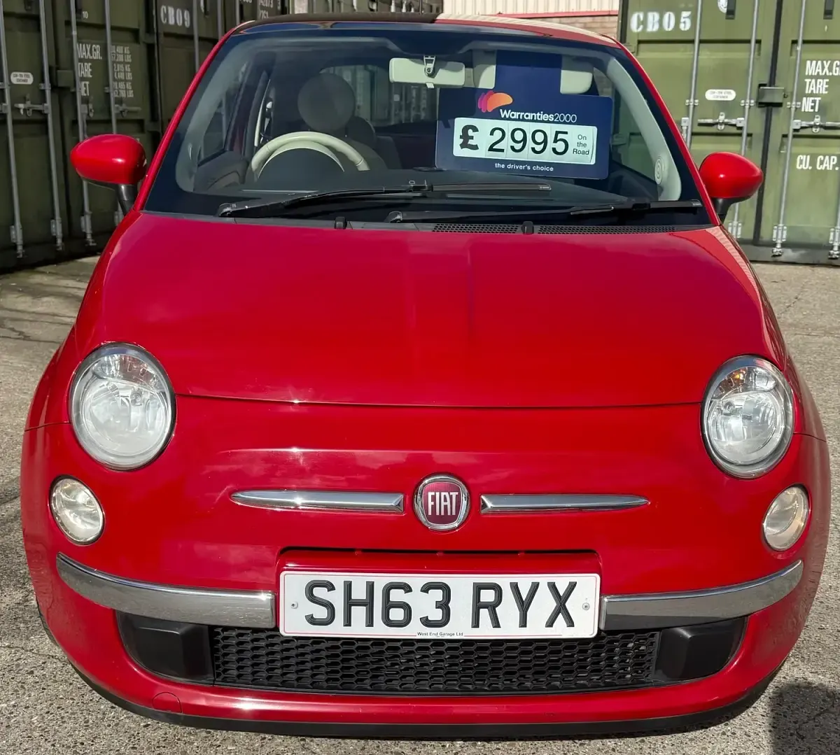 Used Fiat 500 Lounge 69 HP (50 kW) 2013 Red Hatchback