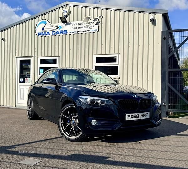 Black Used 2019 BMW 218 Sport Line Coupe | £14,500 (Good price) - Image 1/4