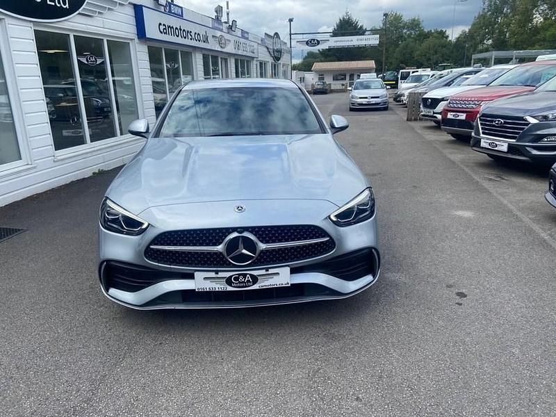 Used Mercedes C200 AMG line 204 HP (150 kW) 2024 Silver Sedan