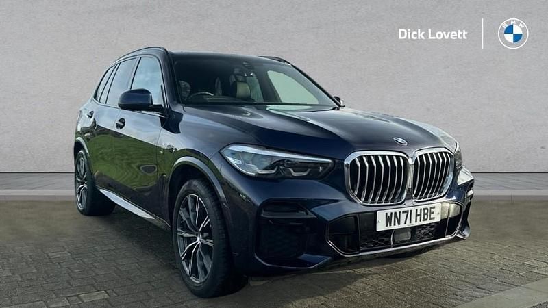 Blue Used 2021 BMW X5 M Sport SUV | £37,790 (Good price) - Image 1/4