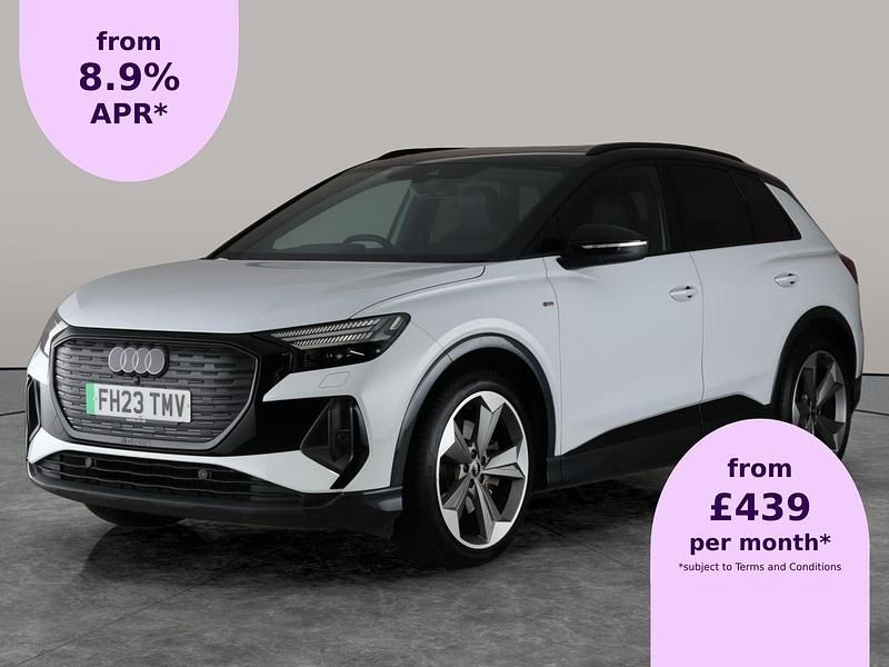 White Used 2023 Audi Q4 e-tron Advanced SUV | £29,264 (Expensive) - Image 1/2