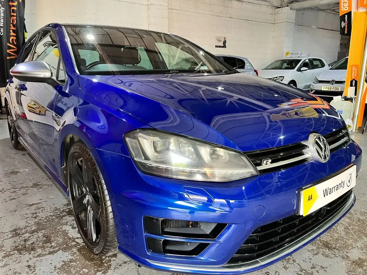 Used VW Golf VII R 2014 Blue Hatchback