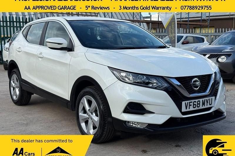 White Used 2019 Nissan Qashqai Acenta Premium SUV | £10,450 (Super price) - Image 1/1
