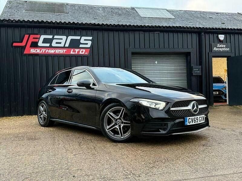Used Mercedes A200 AMG line 150 HP (110 kW) 2020 Black Hatchback