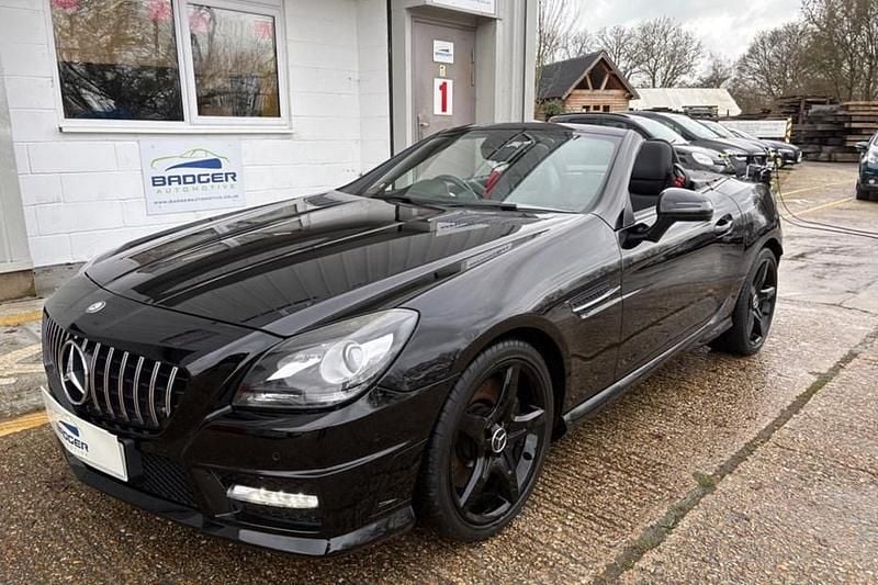 Black Used 2013 Mercedes SLK200 AMG Cabriolet | £7,995 (Good price) - Image 1/1
